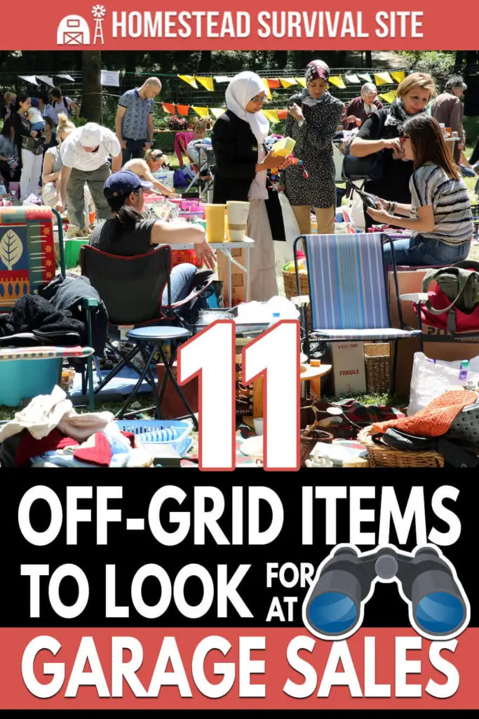 11 Off-Grid Items to Look For at Garage Sales