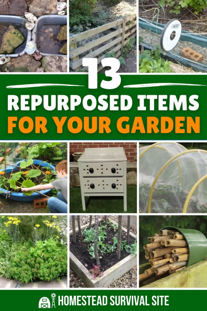 13 Repurposed Items for Your Garden