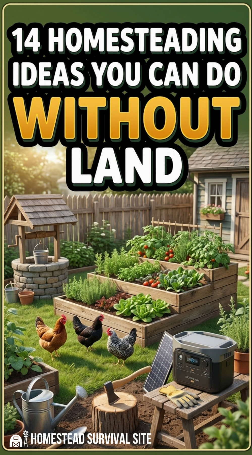 14 Homesteading Ideas You Can Do WITHOUT Land