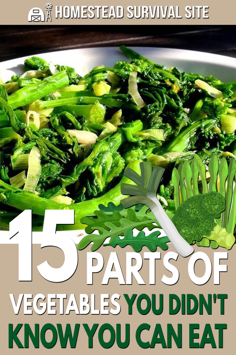 15 Parts Of Vegetables You Didn't Know You Can Eat