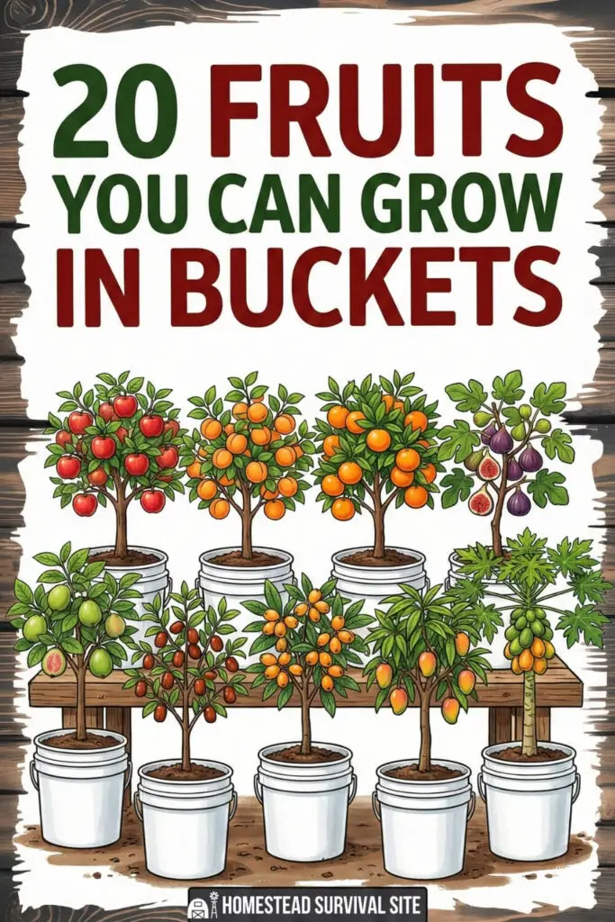 20 Fruits You Can Grow in Buckets