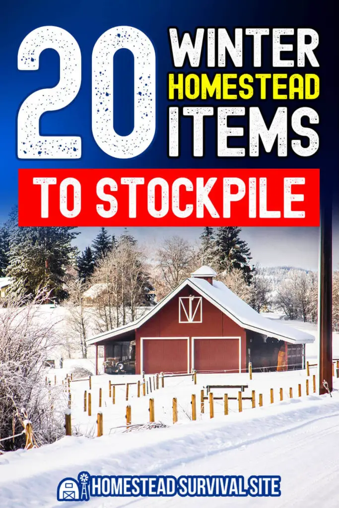 20 Winter Homestead Items To Stockpile
