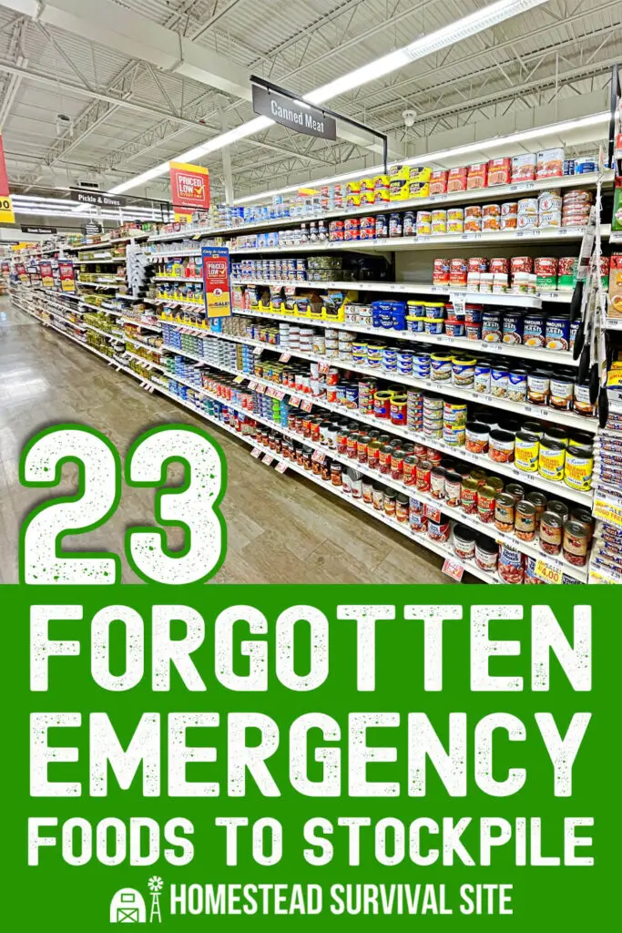23 Forgotten Emergency Foods to Stockpile