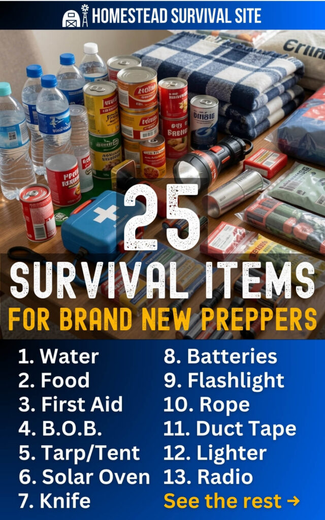 25 Survival Items for Brand New Preppers