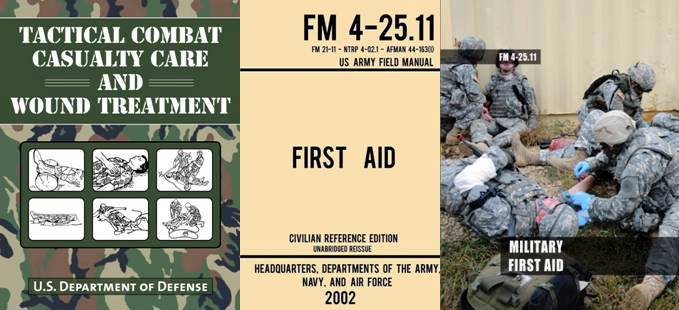 3 Military Wound Care Book Covers