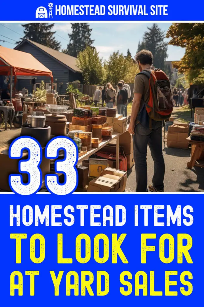 33 Homestead Items to Look For at Yard Sales