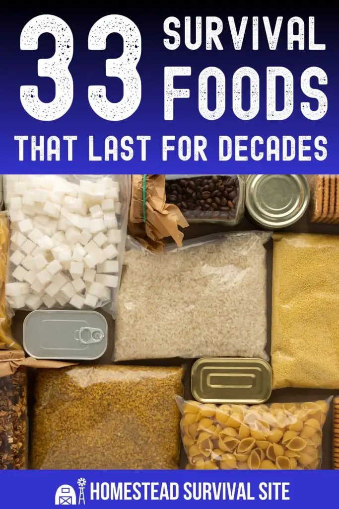 33 Survival Foods That Last For Decades