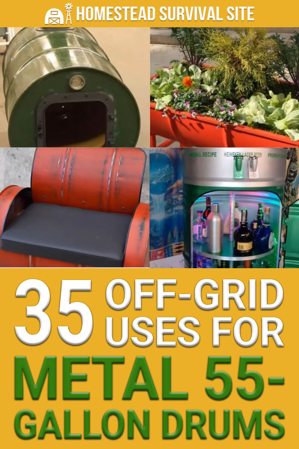 35 Off-Grid Uses for Metal 55-Gallon Drums