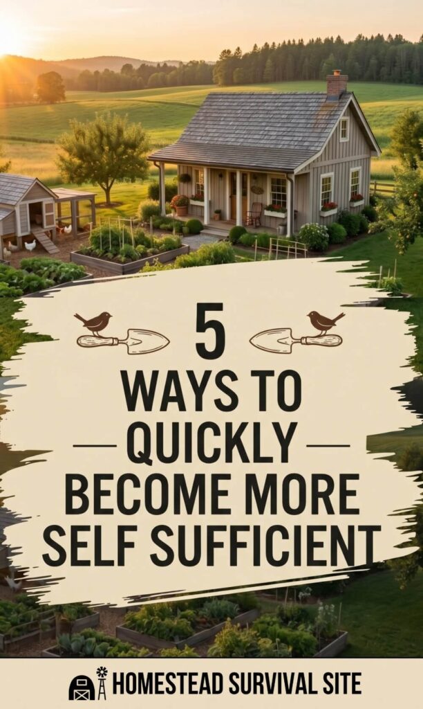 5 Ways to QUICKLY Become More Self Sufficient