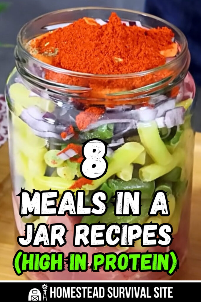 8 Meals in a Jar Recipes (High in Protein)