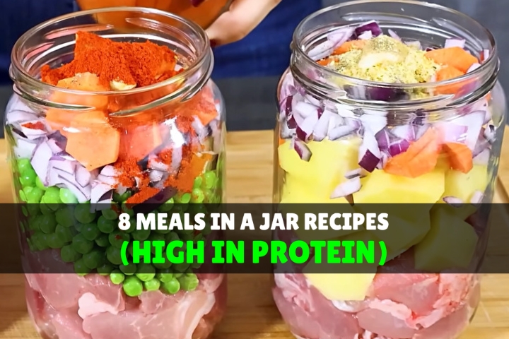 8 Meals in a Jar Recipes (High in Protein)