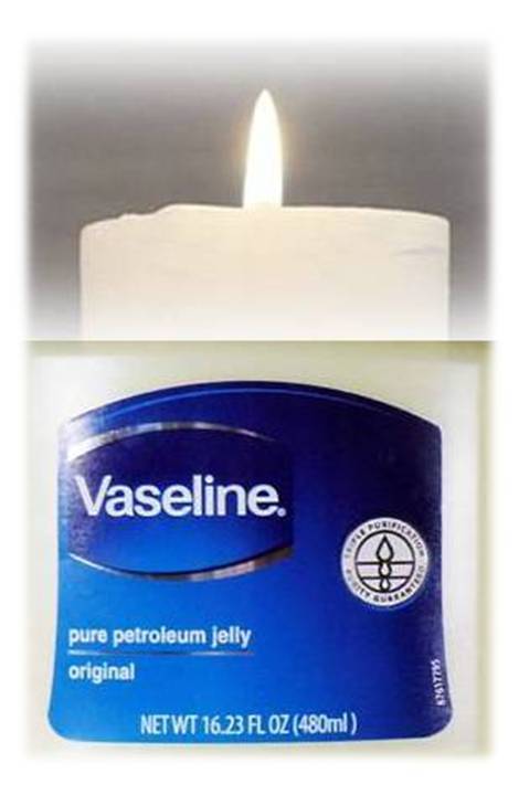 CANDLE IN VASELINE