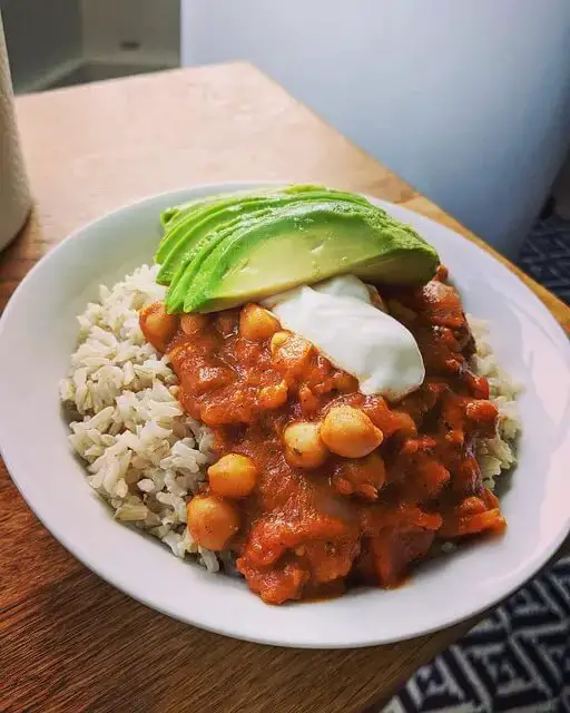 Chickpea Curry with Rice