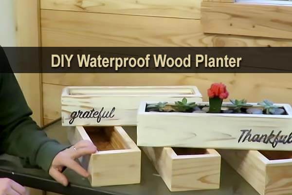 DIY Waterproof Wood Planter