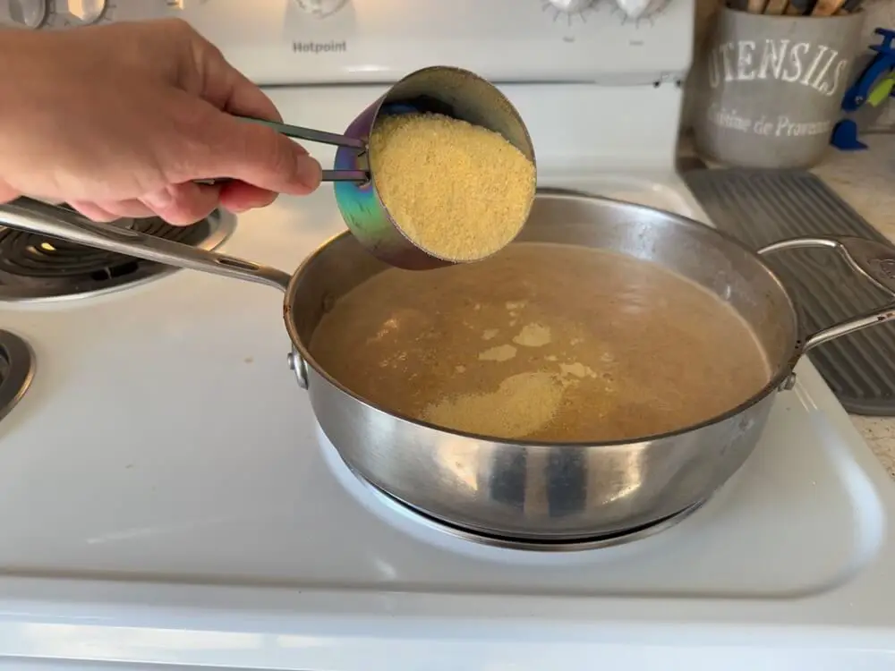 Adding Cornmeal