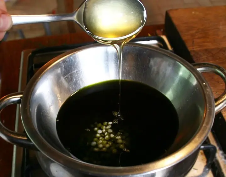 Adding Honey To Mixture