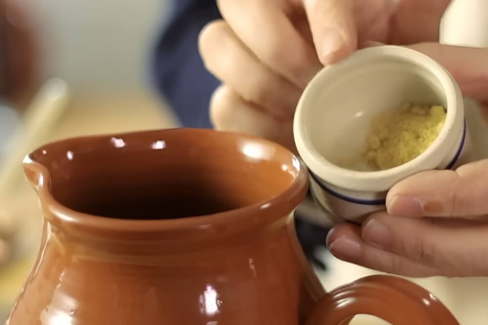 Adding Powdered Ginger