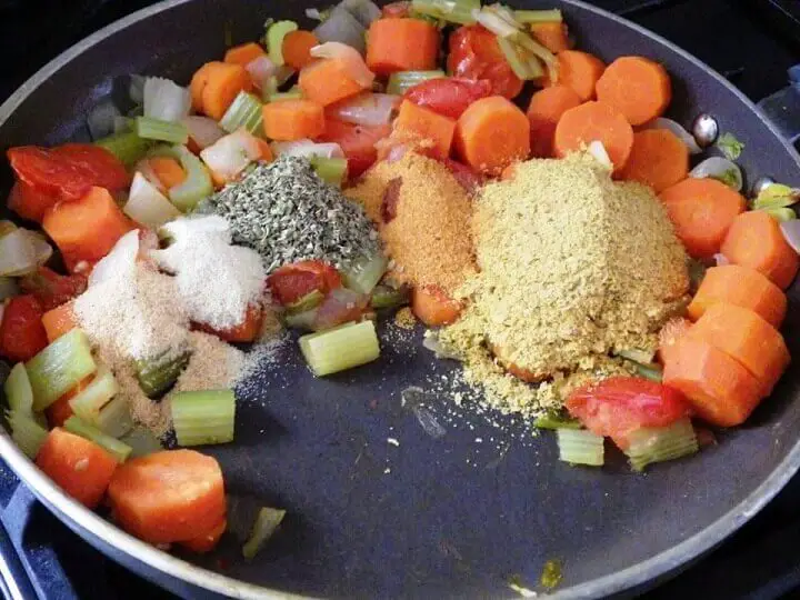 Adding Spices to Vegetables