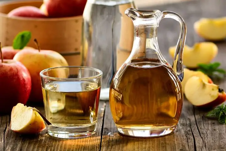 Apple Cider Vinegar Jug and Glass