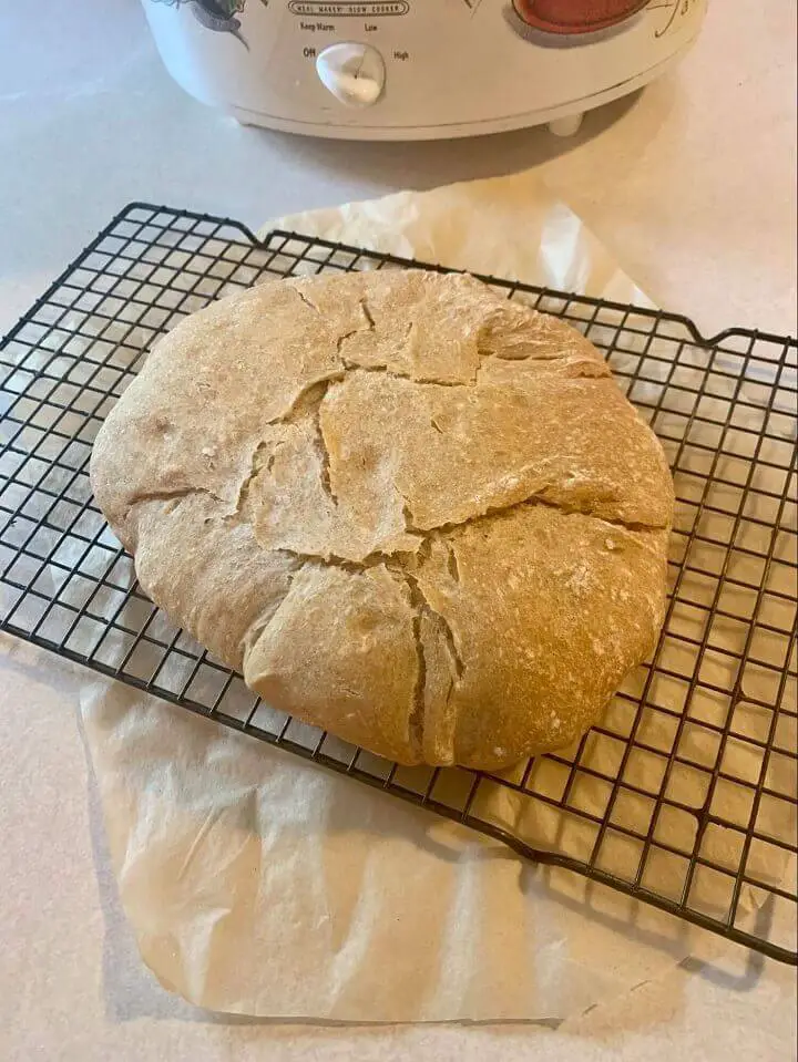 Baked Bread On Cooling Rack