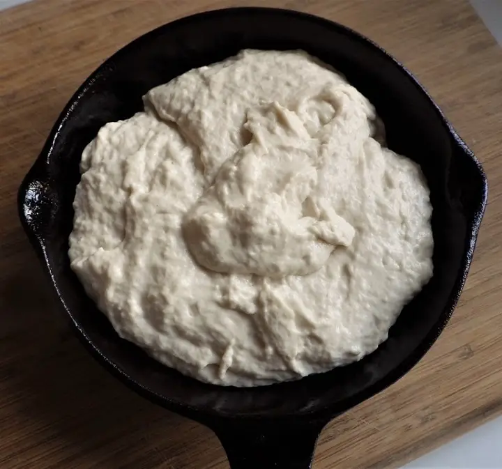 Bannock Bread Batter In Pan