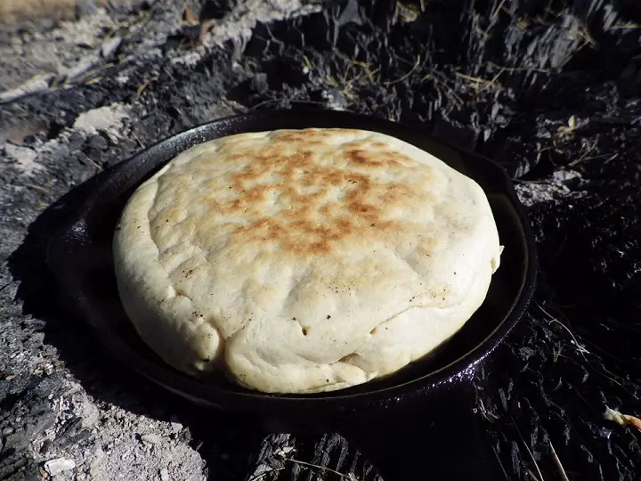 Bannock Bread Over Coals