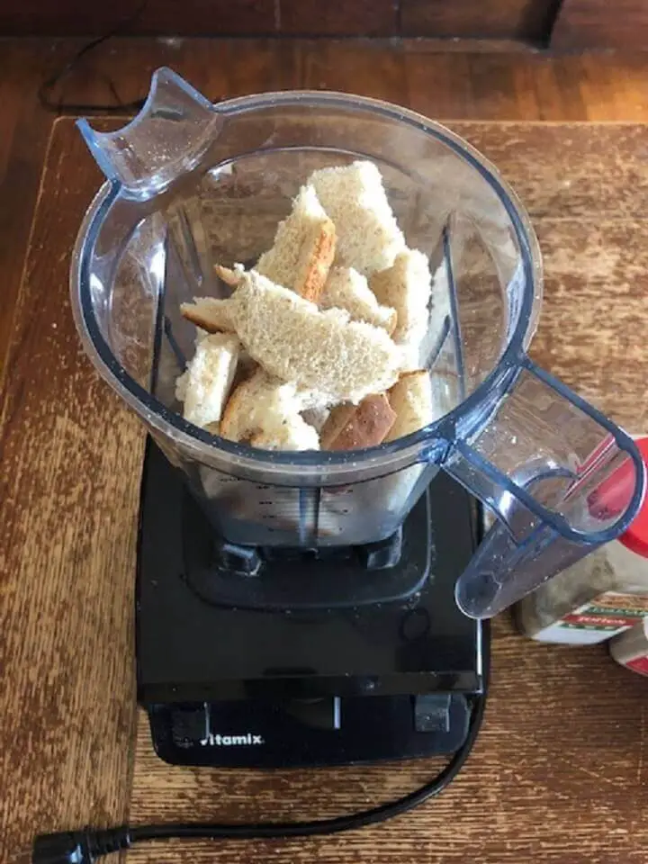 Blender With Chunks Of Stale Bread