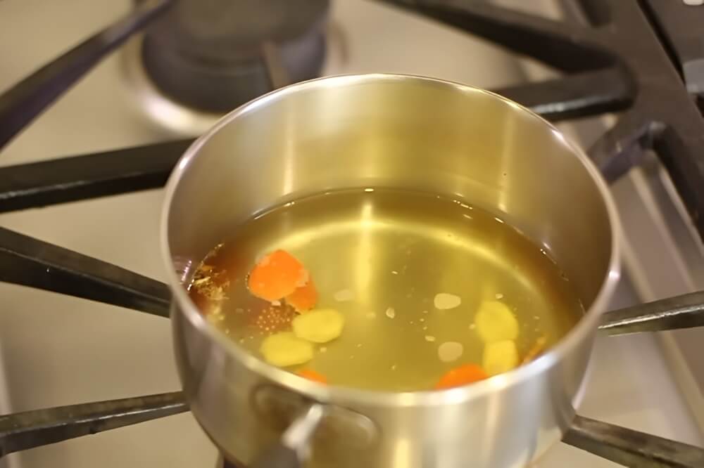 Boiling Ginger and Turmeric