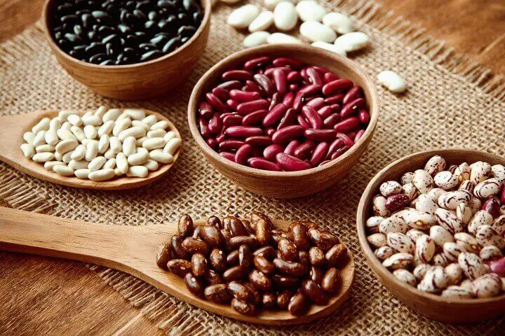 Bowls of Various Beans