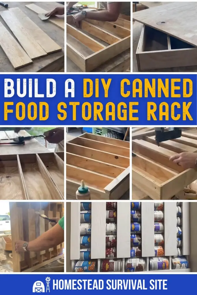 Build a DIY Canned Food Storage Rack
