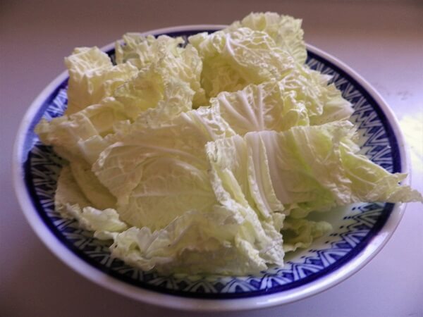 Cabbage Cut for Kimchi