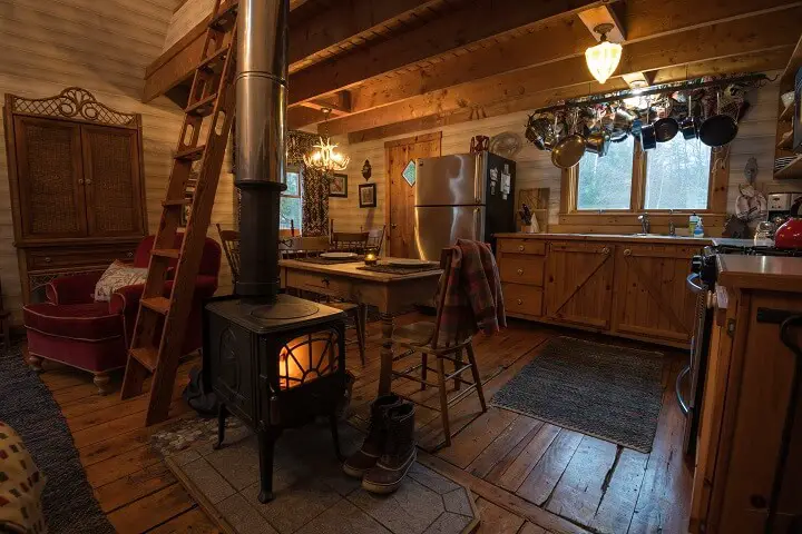 Cabin With a Woodstove