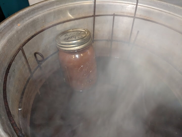 Can of Chili in Canner