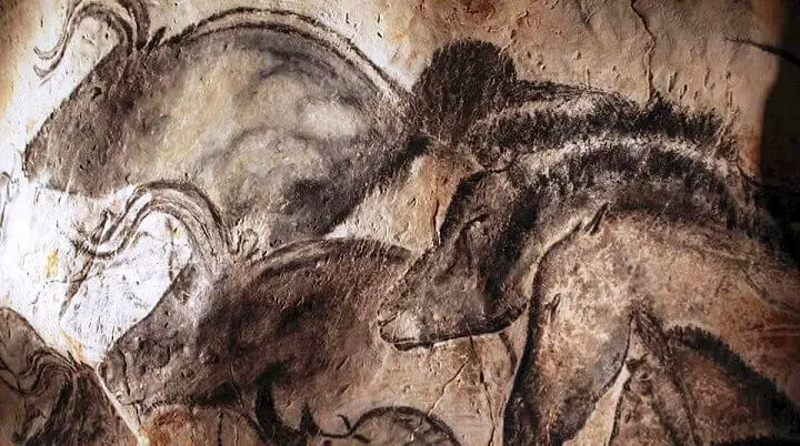 Charcoal Cave Drawings