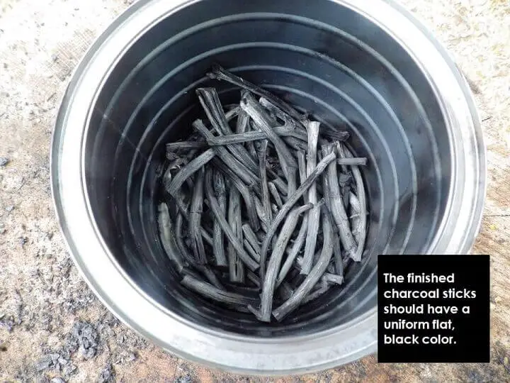Charcoal Sticks in a Can