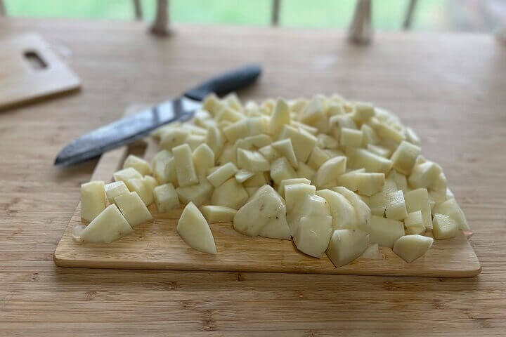 Chopped Up Potatoes