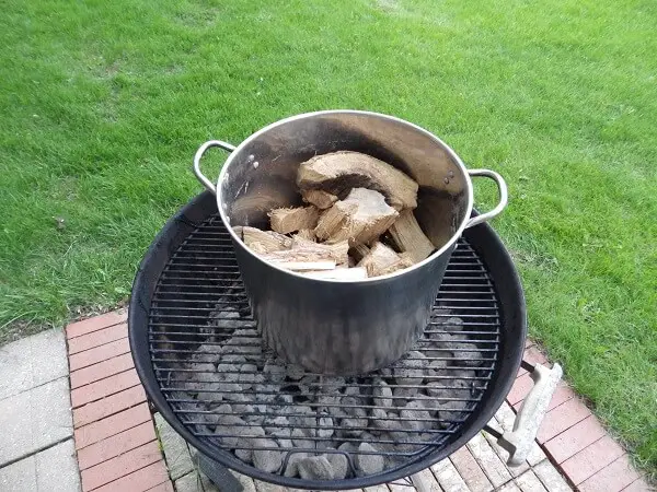 Chunks of Wood on the Fire