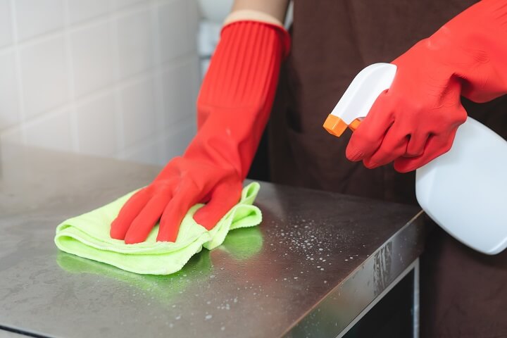 Cleaning Counter With Hydrogen Peroxide
