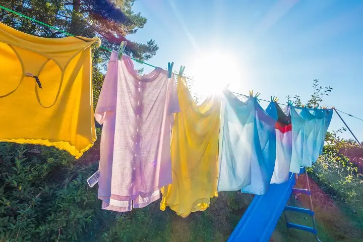 Clothes on Clothesline