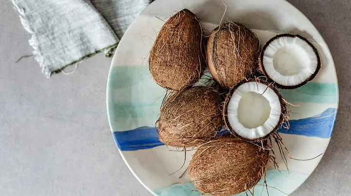Coconuts on Plate