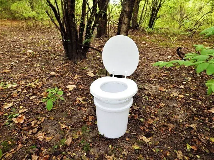 Composting Toilet Outside