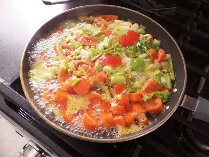 Cooking Vegetables for Dehydration