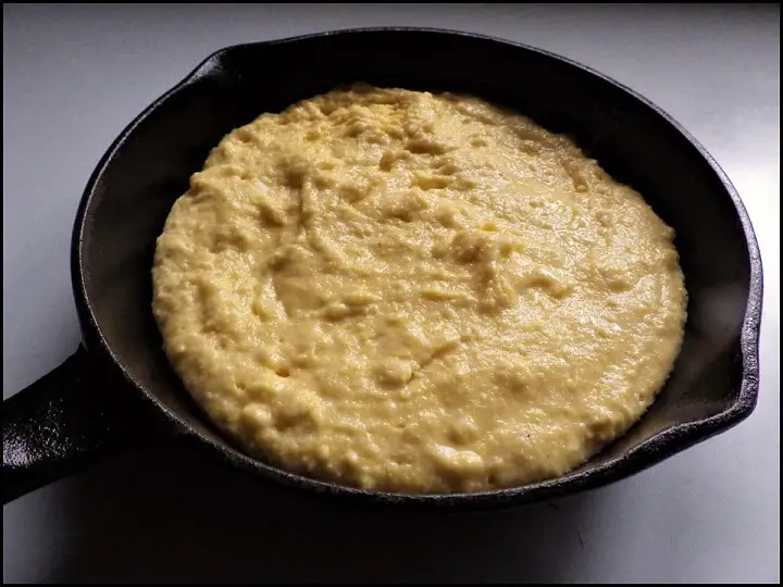 Corn Bread in Cast Iron Pan