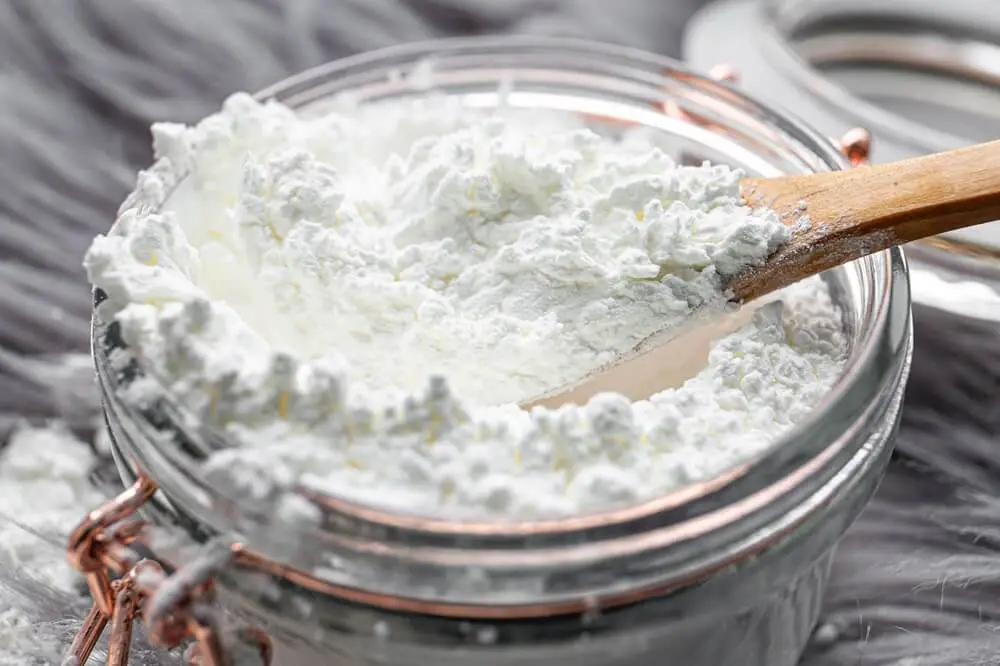 Cornstarch Glass Jar