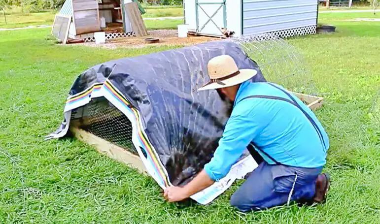 Covering With Tarp