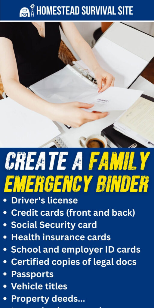 How to Create a Family Emergency Binder