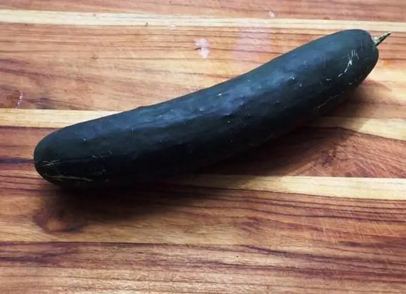 Cucumber on Cutting Board