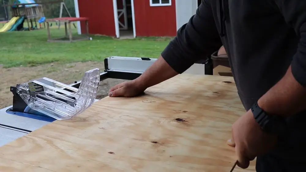 Cutting the Plywood