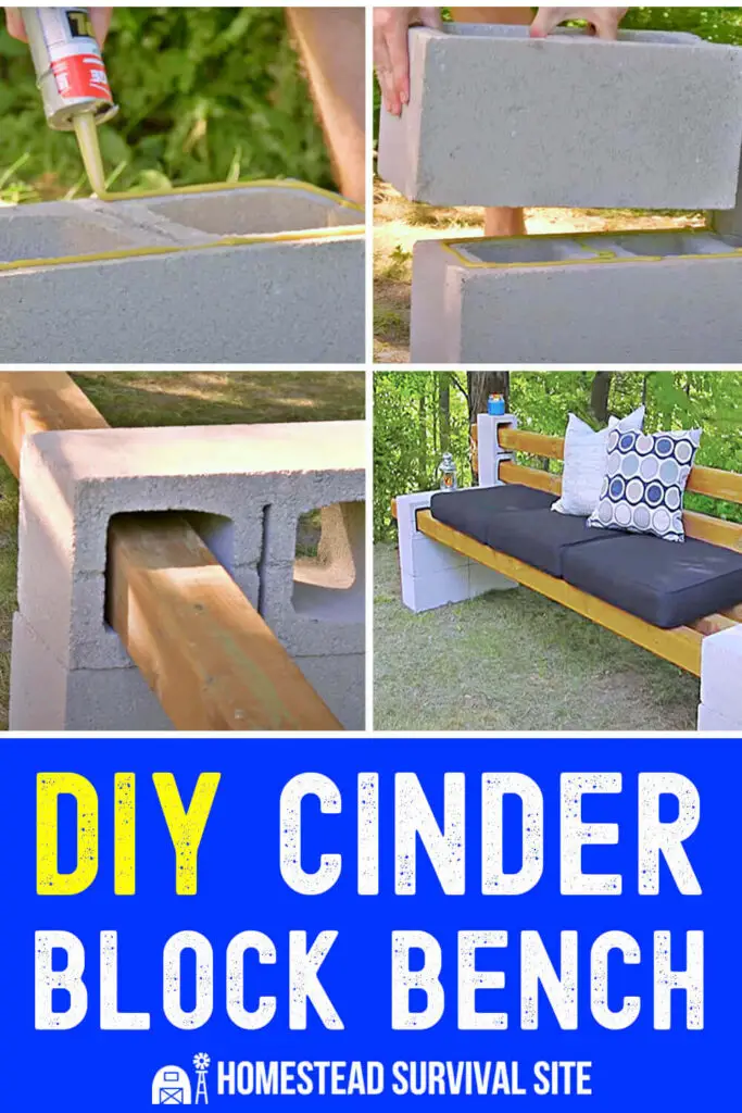 DIY Cinder Block Bench