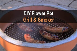 DIY Flower Pot Grill & Smoker